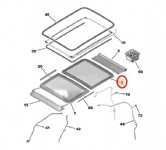 Peugeot 5008 P87E Sunroof Camı Arka