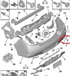 Peugeot 508 Arka Tampon Çeki Kapak