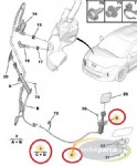 Peugeot Rcz Sol Far Yıkma Fiskiyesi